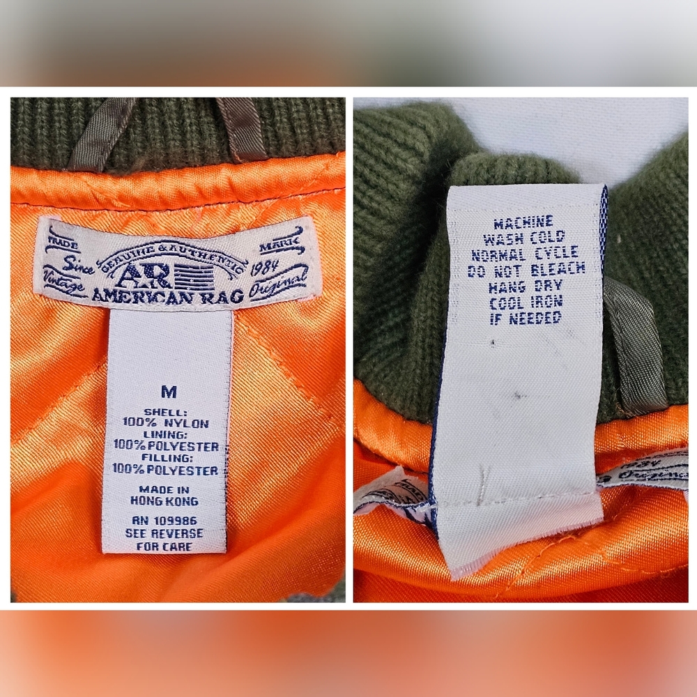 American Rag Vintage Bomber Jacket Medium EUC - Picture 2 of 12